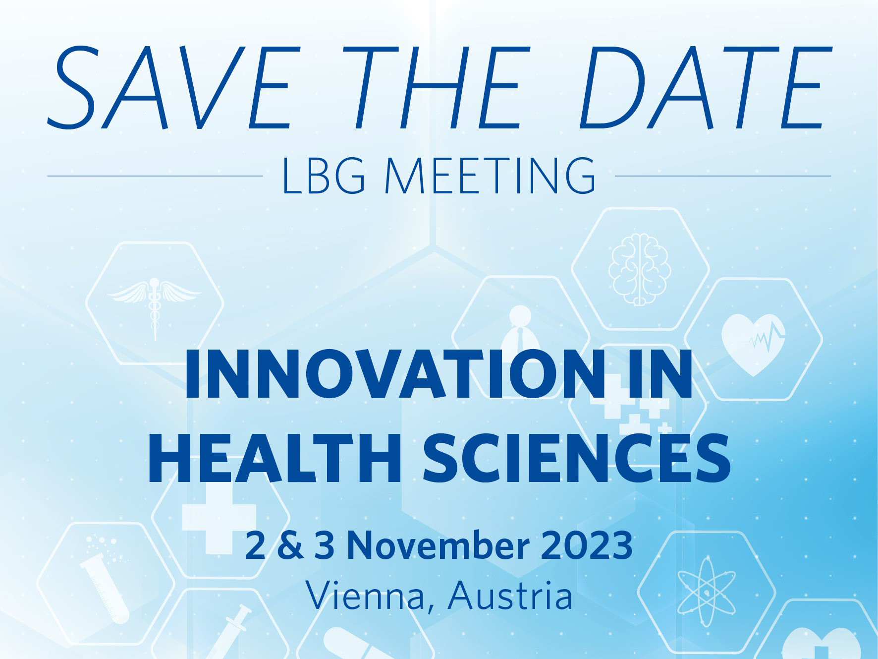 Join the LBG Meeting: Innovation in Health Sciences 2023